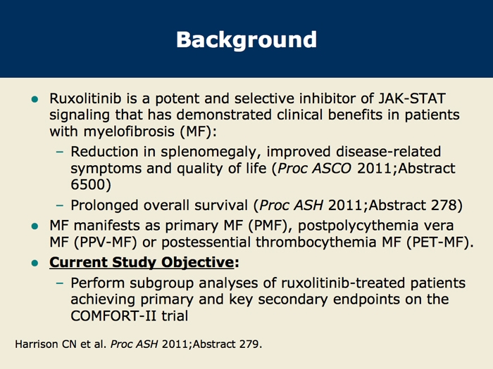 Comfort Ii Phase Iii Trial Of Splenomegaly Reduction With