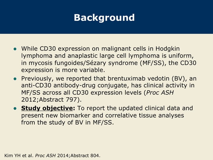 Final Results from the Phase II Trial of Brentuximab Vedotin